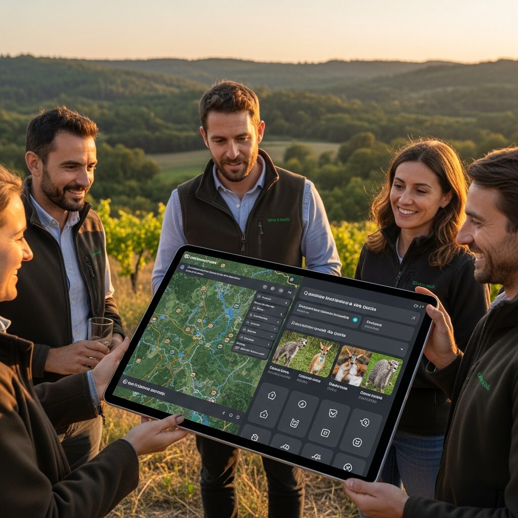 Logiciel chasse : le comparatif ultime 2026 pour votre domaine 1 a group of people holding a tablet